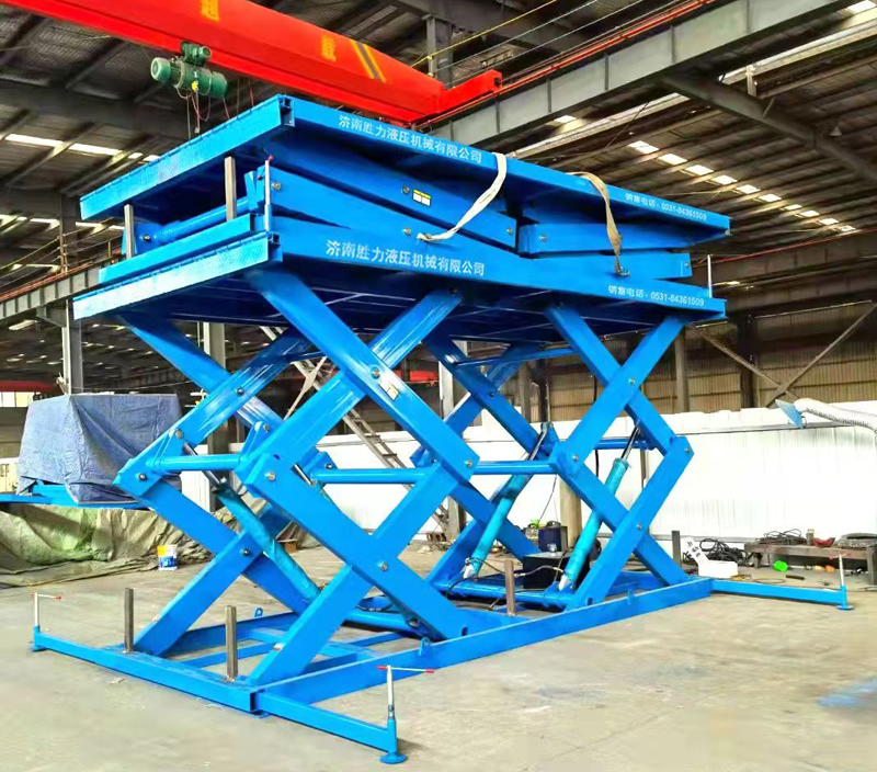 2台固定剪叉式升降平台调试完毕！